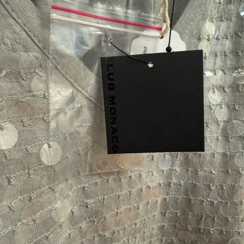 Club Monaco Grey Sequin Dress - Picture 4 of 6